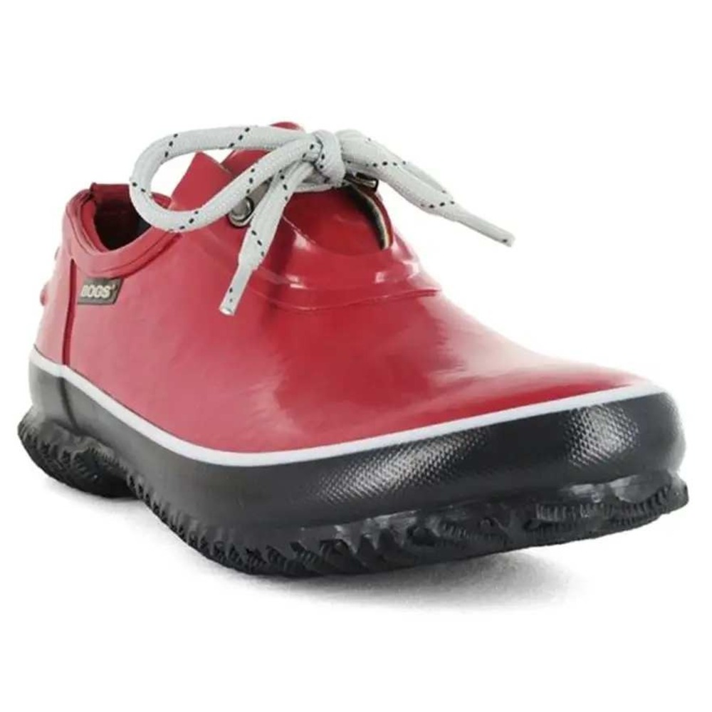 Bogs Women's Urban Farmer Solid Utility Boot Lace Up Low Rise Rubber Booties 7